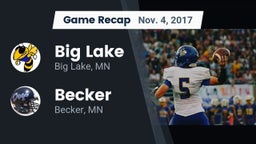 Recap: Big Lake  vs. Becker  2017