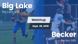 Matchup: Big Lake  vs. Becker  2018