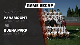 Recap: Paramount  vs. Buena Park  2016