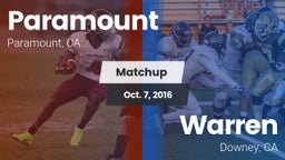Matchup: Paramount High vs. Warren  2016
