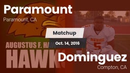 Matchup: Paramount High vs. Dominguez  2016