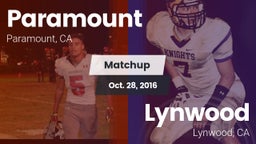 Matchup: Paramount High vs. Lynwood  2016