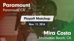 Matchup: Paramount High vs. Mira Costa  2016