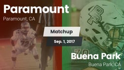 Matchup: Paramount High vs. Buena Park  2017