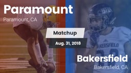 Matchup: Paramount High vs. Bakersfield  2018