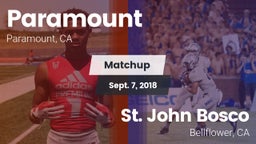 Matchup: Paramount High vs. St. John Bosco  2018