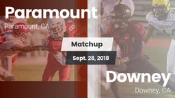 Matchup: Paramount High vs. Downey  2018
