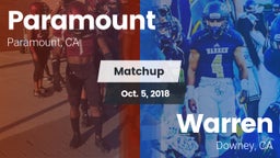 Matchup: Paramount High vs. Warren  2018