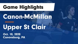 Canon-McMillan  vs Upper St Clair Game Highlights - Oct. 10, 2020