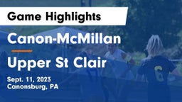 Canon-McMillan  vs Upper St Clair Game Highlights - Sept. 11, 2023