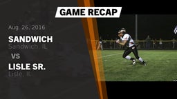 Recap: Sandwich  vs. Lisle Sr.  2016