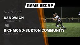 Recap: Sandwich  vs. Richmond-Burton Community  2016
