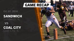 Recap: Sandwich  vs. Coal City  2016