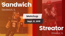Matchup: Sandwich  vs. Streator  2018