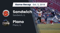 Recap: Sandwich  vs. Plano  2018