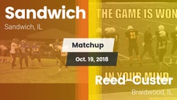 Matchup: Sandwich  vs. Reed-Custer  2018