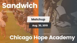 Matchup: Sandwich  vs. Chicago Hope Academy 2019