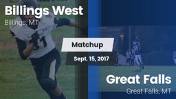 Matchup: Billings West High vs. Great Falls  2017