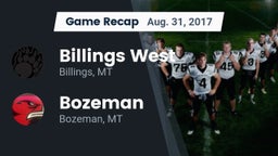 Recap: Billings West  vs. Bozeman  2017