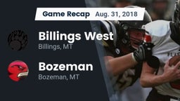 Recap: Billings West  vs. Bozeman  2018