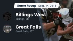 Recap: Billings West  vs. Great Falls  2018