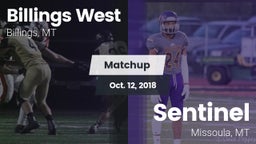 Matchup: Billings West High vs. Sentinel  2018