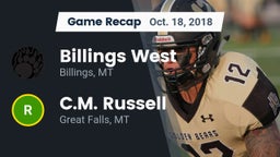 Recap: Billings West  vs. C.M. Russell  2018