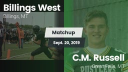 Matchup: Billings West High vs. C.M. Russell  2019