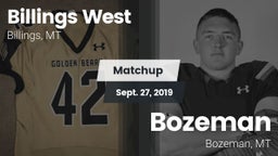 Matchup: Billings West High vs. Bozeman  2019