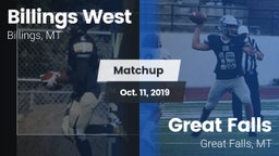 Matchup: Billings West High vs. Great Falls  2019