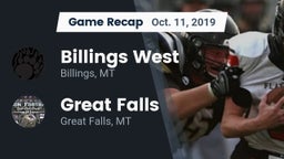 Recap: Billings West  vs. Great Falls  2019