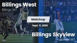 Matchup: Billings West High vs. Billings Skyview  2020