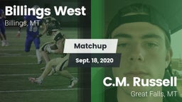 Matchup: Billings West High vs. C.M. Russell  2020