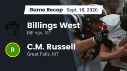 Recap: Billings West  vs. C.M. Russell  2020