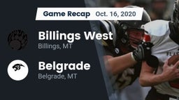 Recap: Billings West  vs. Belgrade  2020