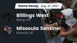 Recap: Billings West  vs. Missoula Sentinel  2021
