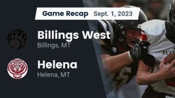 Recap: Billings West  vs. Helena  2023