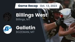 Recap: Billings West  vs. Gallatin  2023