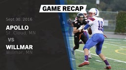 Recap: Apollo  vs. Willmar  2016