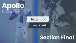 Matchup: Apollo  vs. Section Final 2018