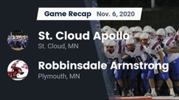 Recap: St. Cloud Apollo  vs. Robbinsdale Armstrong  2020