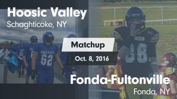 Matchup: Hoosic Valley High S vs. Fonda-Fultonville  2016