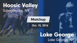 Matchup: Hoosic Valley High S vs. Lake George  2016