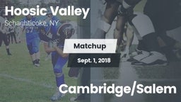 Matchup: Hoosic Valley High S vs. Cambridge/Salem 2018