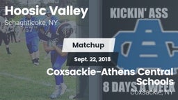 Matchup: Hoosic Valley High S vs. Coxsackie-Athens Central Schools 2018