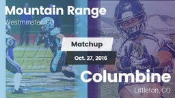 Matchup: Mountain Range vs. Columbine  2016