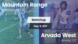 Matchup: Mountain Range vs. Arvada West  2017