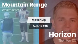 Matchup: Mountain Range vs. Horizon  2017