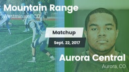 Matchup: Mountain Range vs. Aurora Central  2017