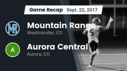 Recap: Mountain Range  vs. Aurora Central  2017